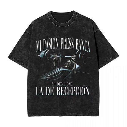 Calacas Chidas Gym Washed T-Shirts - So ist Leben
