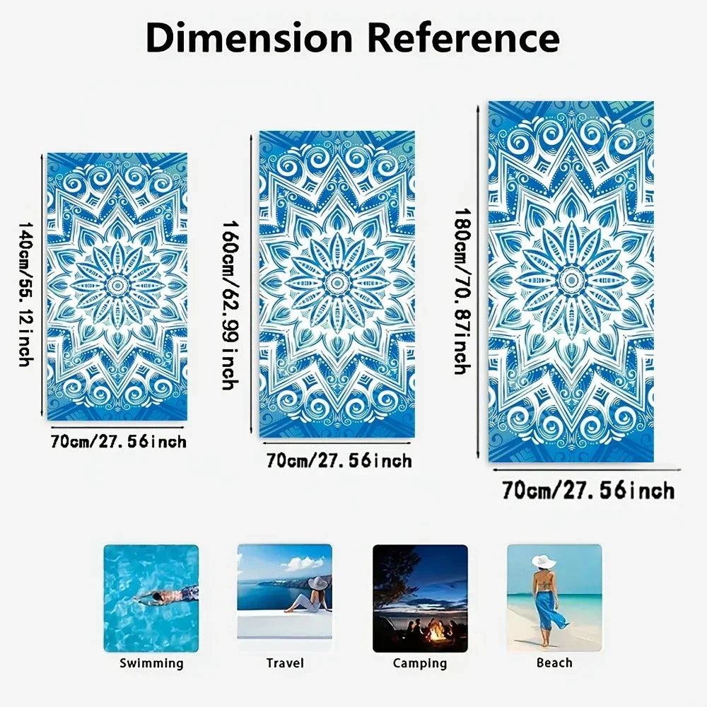 Gothic Strandtuch mit modernem Print für kreative Styles