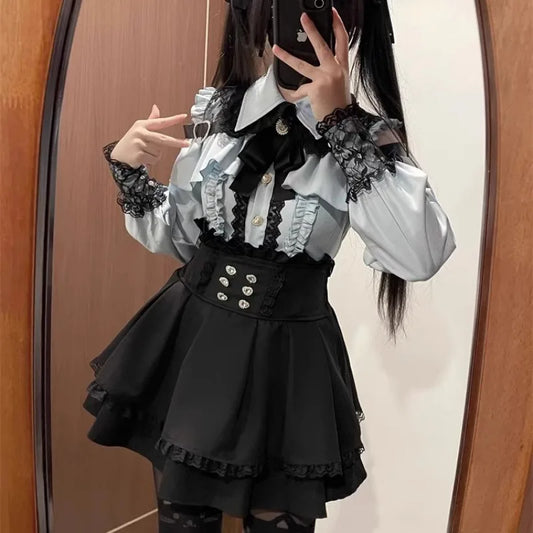 Lolita Set mit Oberteil und Faltenrock - So ist Leben