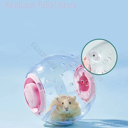 Hamster-Übungsball, transparentes Hamster-Laufballrad mit Zugseil für kleine Tiere, Heimtierbedarf, 14 cm/18/ cm So ist Leben