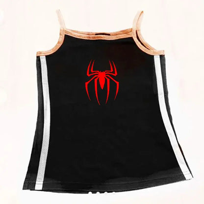 Y2k Tank Tops Sexy Frauen Sommer Camis Punk Y2K Harajuku Ärmellose Spinne Gedruckt Strumpfhosen Weste Femme Streetwear Grafik EMO Mädchen - So ist Leben