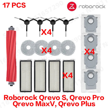 Roborock Qrevo S, Qrevo Pro, Qrevo MaxV, Qrevo Plus Staubsaugerteile Hauptwalze Seitenbürste Filter Mopp Pad Stoff Staubbeutel So ist Leben