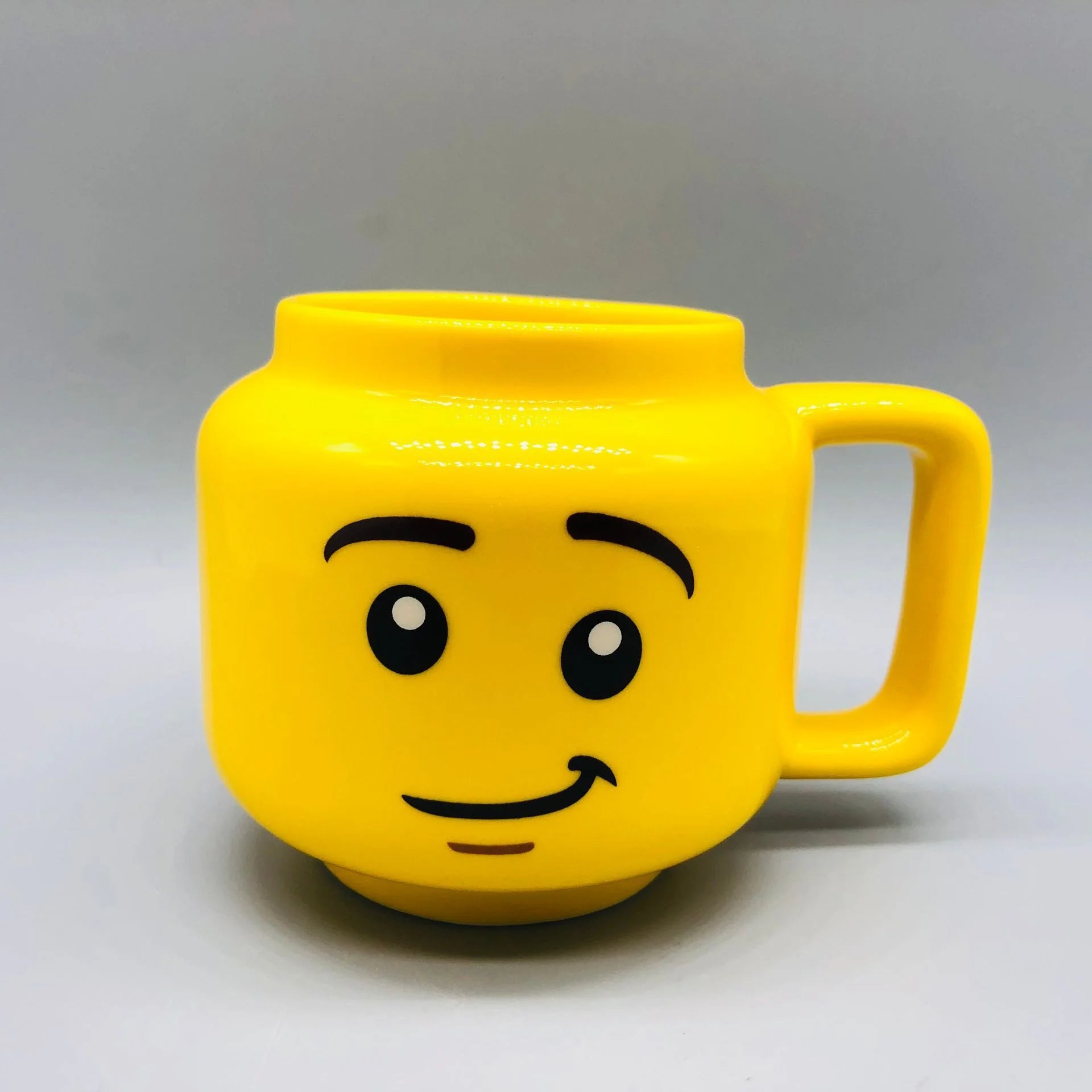 Cartoon-Keramikbecher, 250 ml, mit niedlichem Impish-Ausdruck, Figurenkopfmuster, Kaffee, Milch, Tee, Trinkgeschirr für Paare, Freunde, Familie So ist Leben