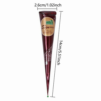 1/3 Stück Henna-Creme, braun, rot, Henna-Tattoo-Creme, temporäre Tätowierung, Henna-Tattoo-Creme semi-permanent So ist Leben