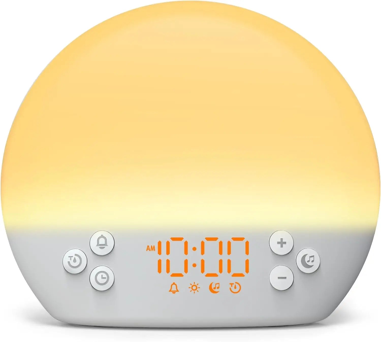 LED-Digitalwecker, Sonnenaufgang, Aufwachen, Licht, Nachttisch, dimmbar, RGB-Farbwechsel, Nachtlicht, weißes Rauschen, Maschinenwecker So ist Leben