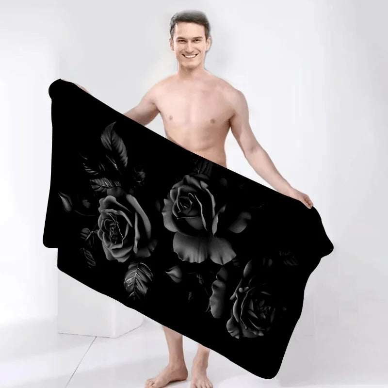 Mystisches Rosen‑Strandtuch für kreative Persönlichkeiten