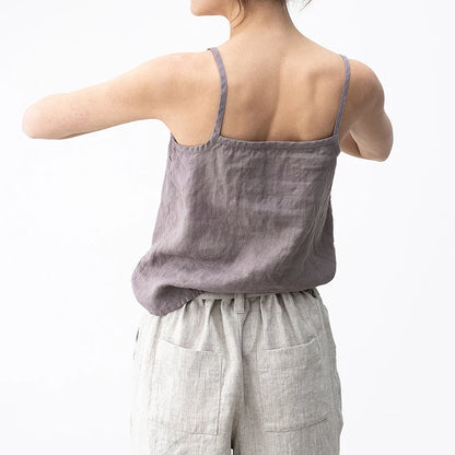 Sommer frauen Weste Leinen Rundhals V-ausschnitt Sexy Einfarbig Casual Bequeme Tank Top hübsch Siguroji ropa de mujer, 321301 WTY So ist Leben