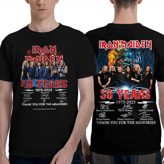 Vintage-T-Shirt aus Baumwolle mit rundem Kragen und kurzen Ärmeln - So ist Leben