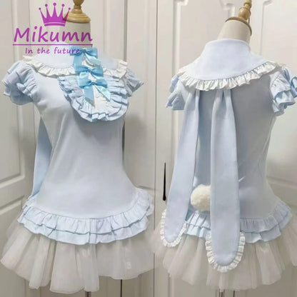 Lolita T‑Shirt mit Schleife & modernem Umlegekragen - So ist Leben