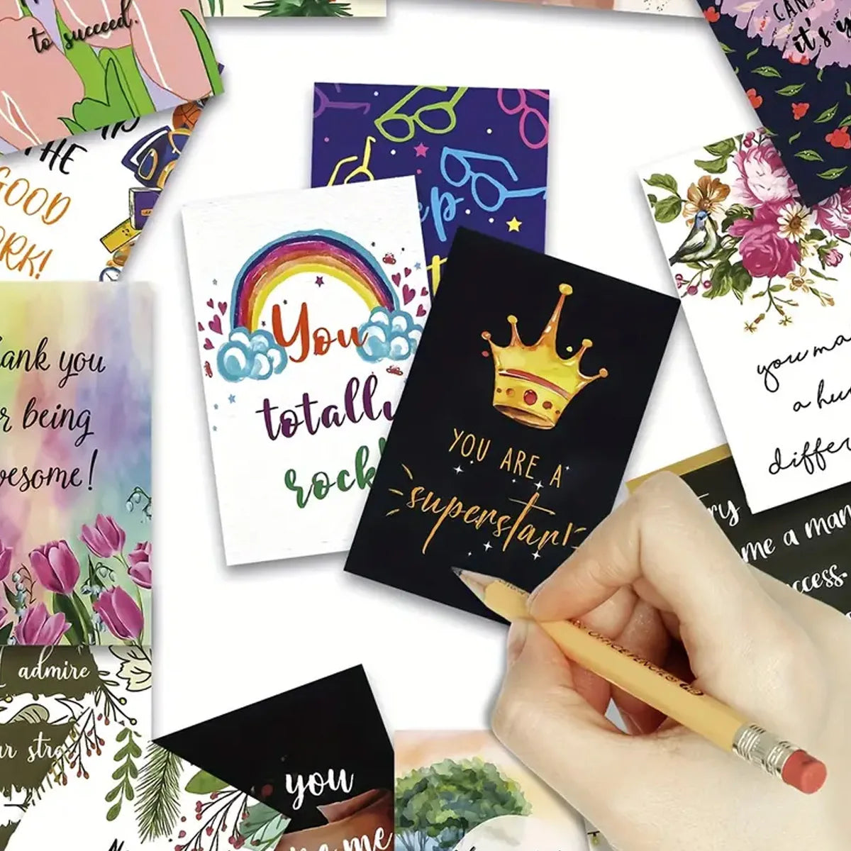 72-teilige positive Affirmationskarten, inspirierende und Ermutigungskarten für Damen und Herren, tägliche Affirmationskarten So ist Leben