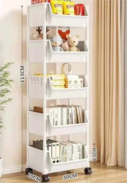 Trolley Bücherregal Küche Lagerregal Küche Ecke Schmaler Schlitz Lagerschrank Badezimmer Wohnzimmer Home Organizer - So ist Leben