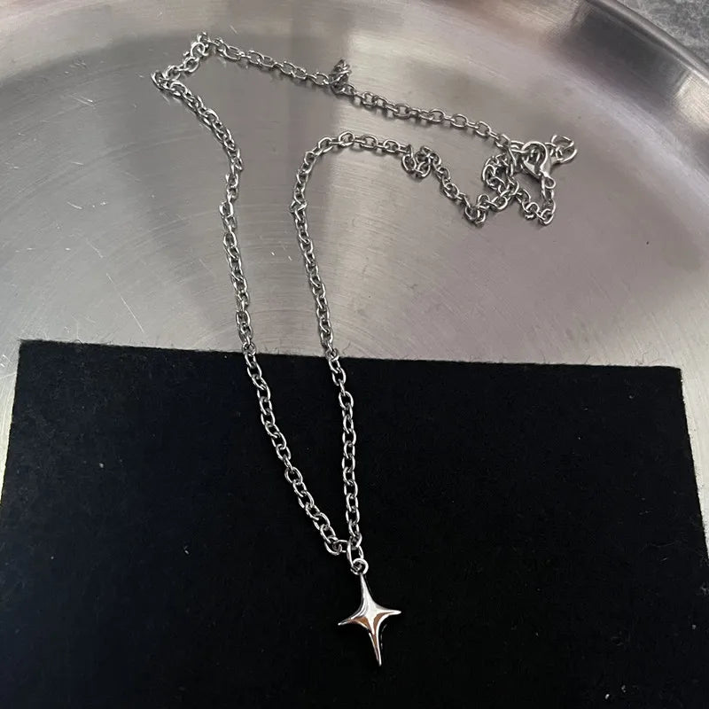 Y2K Flail Feuer Herz Zähne Anhänger Halskette für Frauen Männer Charm Halskette Grunge Punk Modeschmuck ﻿ So ist Leben