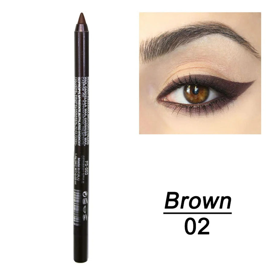 14-farbiger bunter Eyeliner-Stift, hoch pigmentierter perlmutt schimmernder Metallic-Smokey-Punk-Eyeliner im Gothic-Stil, langlebiger Water Pro So ist Leben