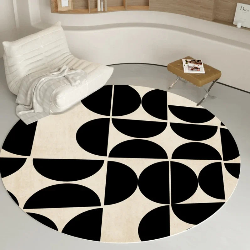 Fluffy Soft Living Room Decoration Carpet Light Luxury Rugs for Bedroom Large Area Round Lounge Rug Home Study Thicken Plush Mat - So ist Leben