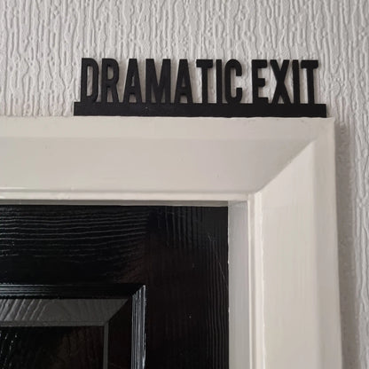 Schwarzes Türdesign, ideal für die Dekoration von Zuhause, Bar, Café, Theater, Kunstdekor - So ist Leben