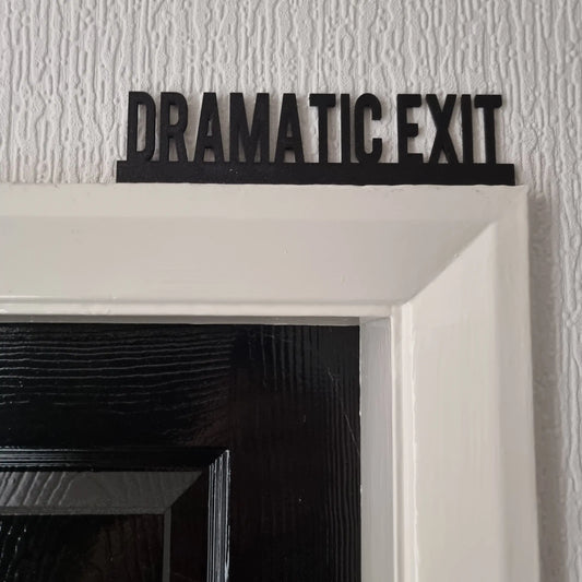 Schwarzes Türdesign, ideal für die Dekoration von Zuhause, Bar, Café, Theater, Kunstdekor - So ist Leben