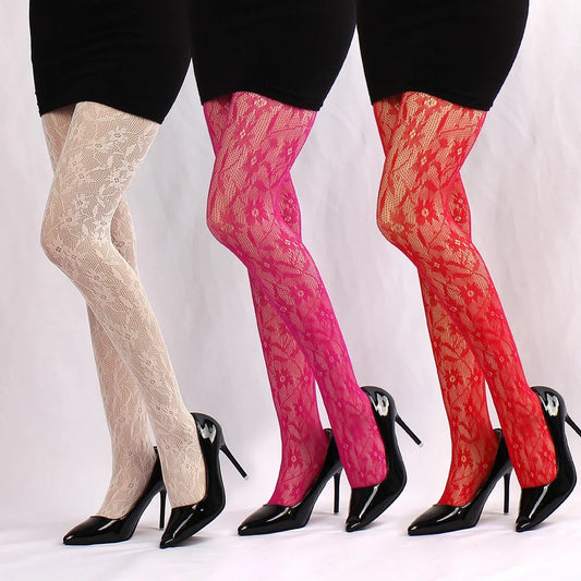 Trendyins Hohle Jacquard-Fischernetzstrümpfe, sexy, hohes ästhetisches Preis-Leistungs-Verhältnis, TikTok Web Red, Promi, gleiche Farbe, langer Schlauchstrumpf So ist Leben