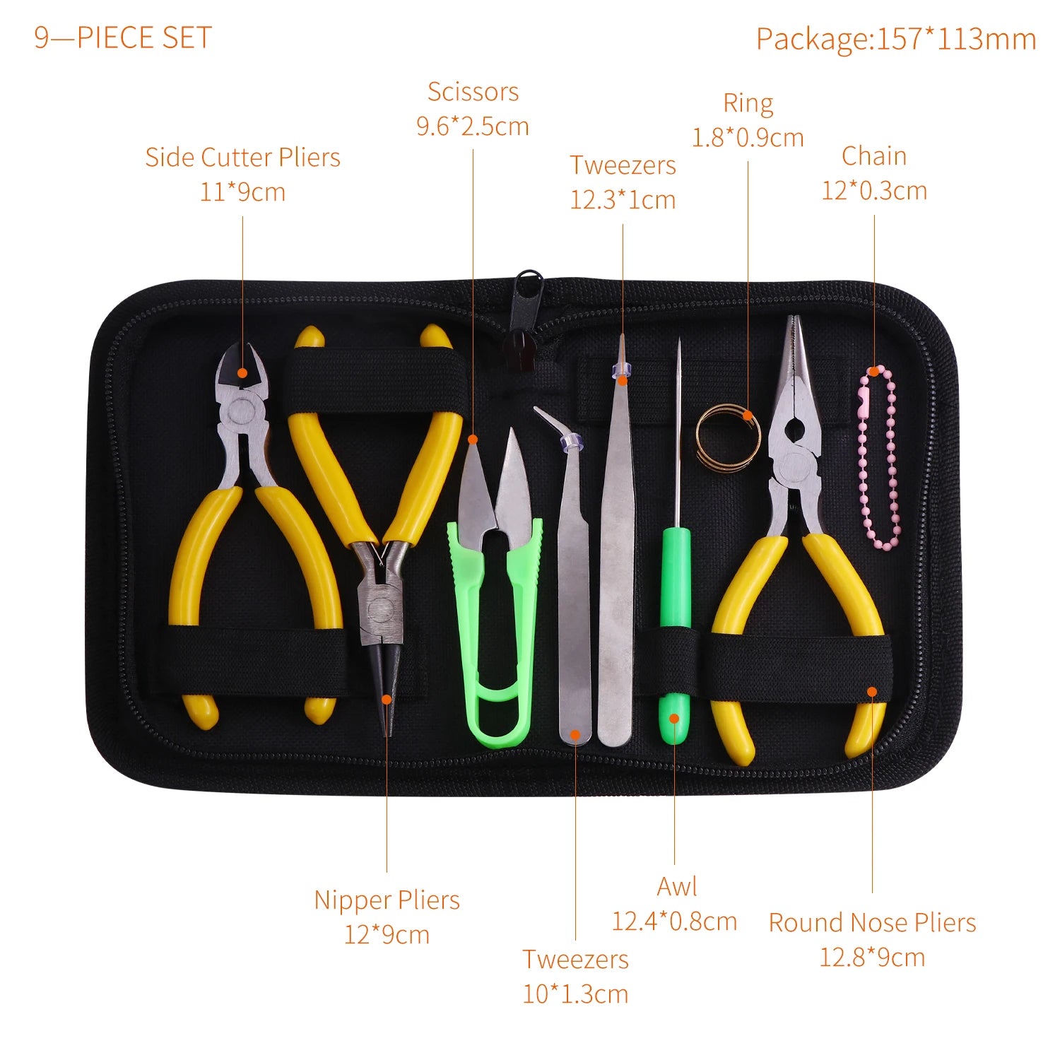 Hohe Qualität DIY Schmuck Machen Werkzeug Kits Zangen Sets Runde Nase Zange Seite Schneiden Zangen Draht Cutter Schere Perlen Pinzette So ist Leben