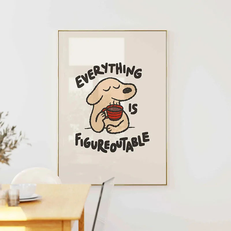 Inspirierendes Zitat Poster Wandkunst Motivierende Botschaft Einzigartige Geschenkidee - So ist Leben