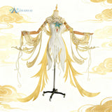 Ehre der Könige Cosplay Kostüme Diaochan Floral Traum Gelb Stickerei Kleid Uniform Spiele Halloween Karneval Party Kleidung So ist Leben