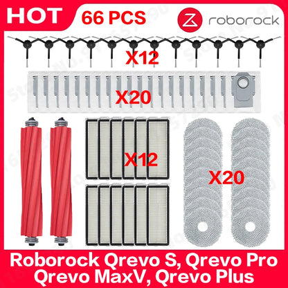 Roborock Qrevo S, Qrevo Pro, Qrevo MaxV, Qrevo Plus Staubsaugerteile Hauptwalze Seitenbürste Filter Mopp Pad Stoff Staubbeutel So ist Leben