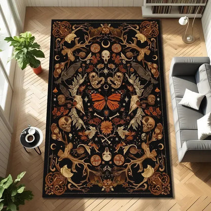 Gothic Krähen Teppich im modernen Dark‑Design