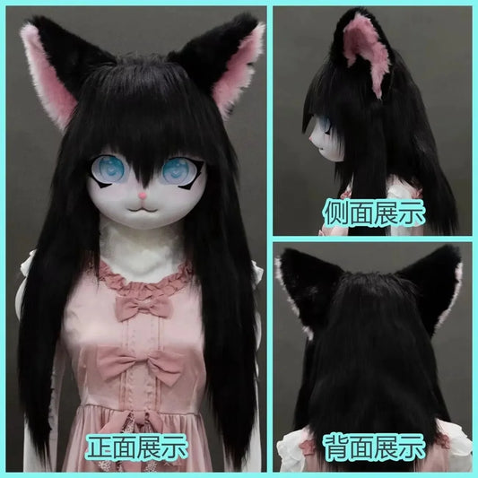 Furry Kig Kigurumi Tier Katze Kaninchen Puppe Tier Maske - So ist Leben