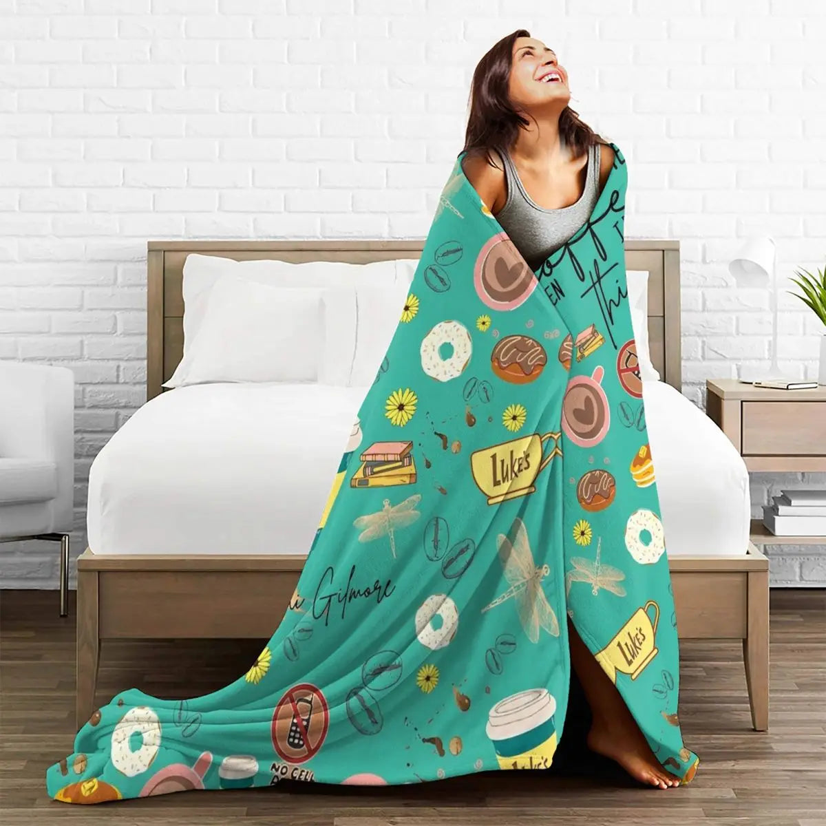 Weiche warme Decke Camping Gilmore Girls TV Show Bettwäsche wirft Flanell Tagesdecke für Schlafzimmer Neuheit Sofa Bettbezug So ist Leben