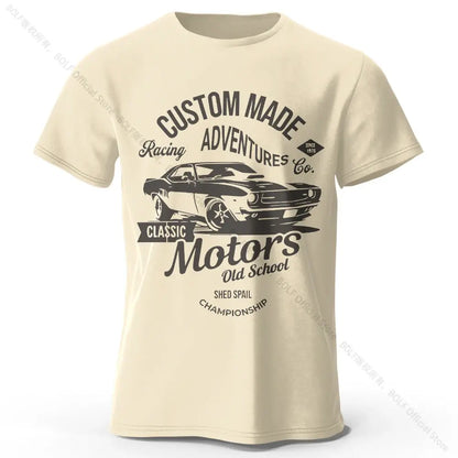 Motors Vintage Old School T-Shirt mit Grafikdruck - So ist Leben