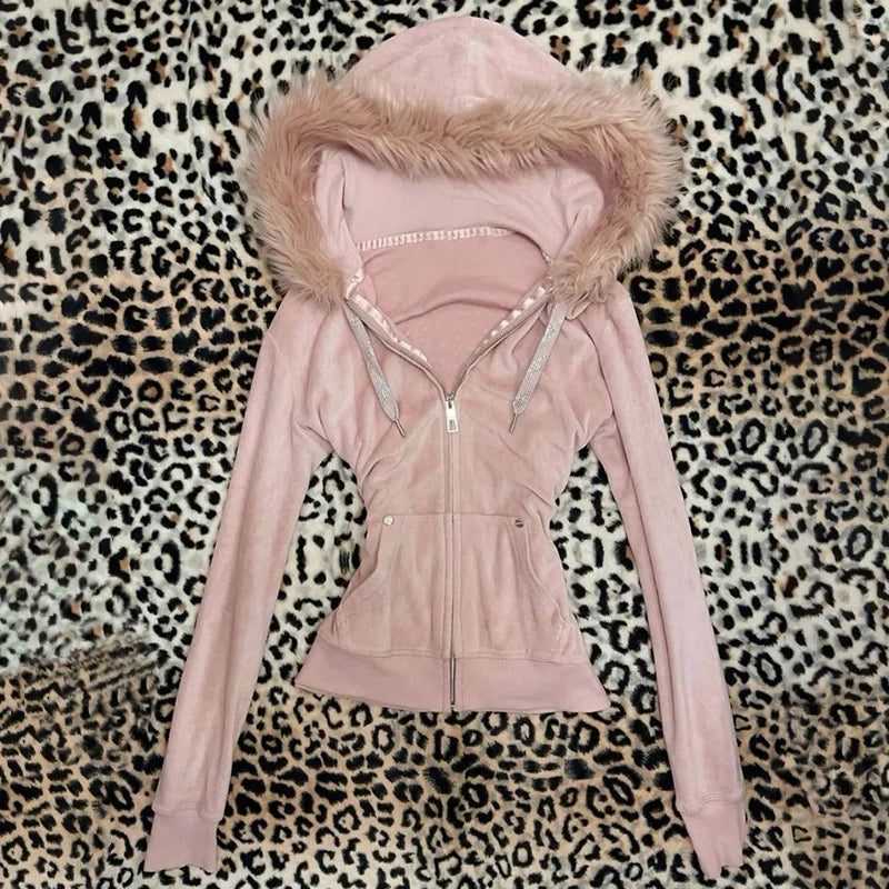 Streetwear Y2K Zip Up Hoodie Grunge Goth Ästhetik Grafikdruck Retro Punk Kleidung Übergroßes Hip Hop Zipper Hoodie Sweatshirt So ist Leben
