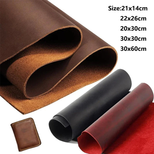 Leder Crazy Horse Öl gegerbtes Rindsleder 2 mm dick Handwerk DIY Wahl Größe und Farbe So ist Leben