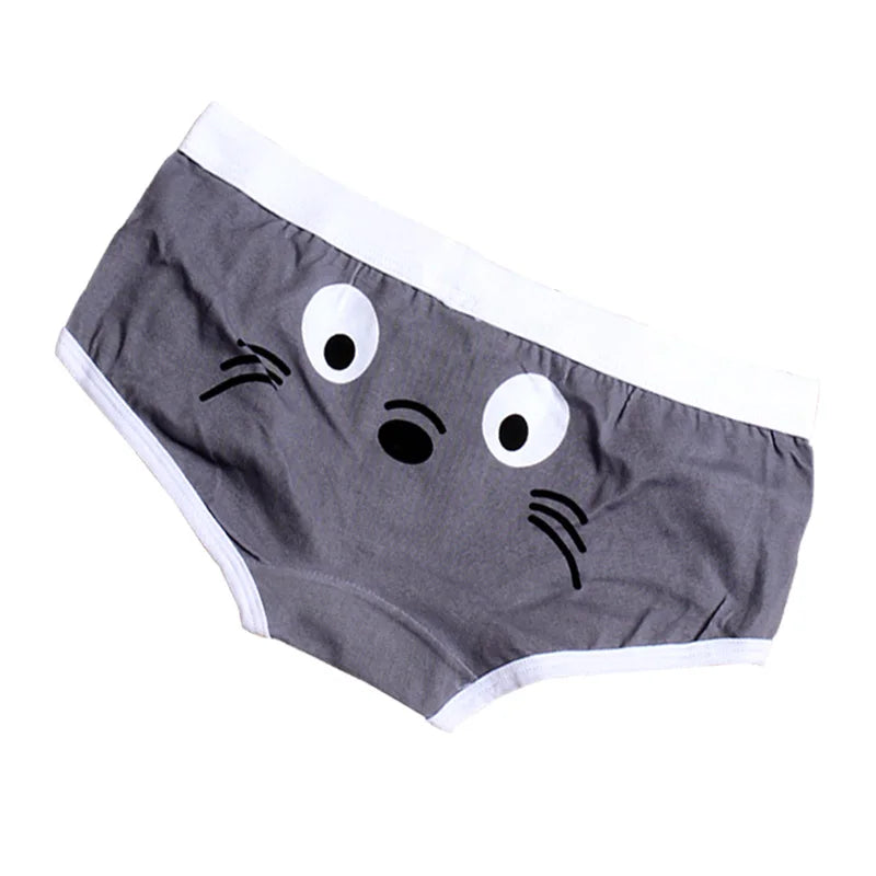 Lustige rosa süße Cartoon-Slips für Mädchen, Premium-Baumwoll-Unterhose, lustige sexy bedruckte Baumwollunterwäsche für Frauen und Frauen So ist Leben