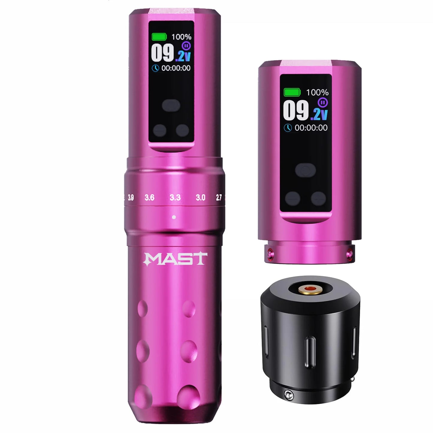 Mast Fold2 Pro Tätowiermaschine Komplett mit Kit Kabellos Rotary Pen 7 Hübe 2 Akkus 2000 mAh Netzteil für Körperkunst Dauerhafter Make-up tattoo maschine set  tattoo zubehör So ist Leben