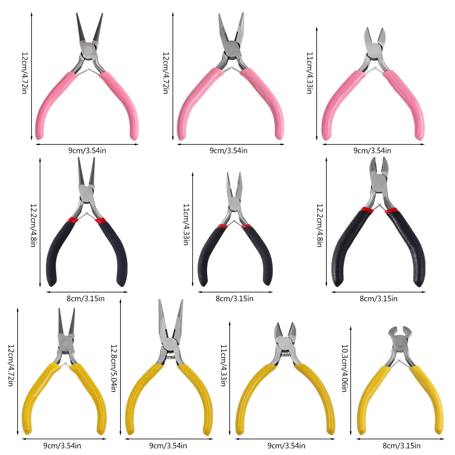 Hohe Qualität DIY Schmuck Machen Werkzeug Kits Zangen Sets Runde Nase Zange Seite Schneiden Zangen Draht Cutter Schere Perlen Pinzette So ist Leben