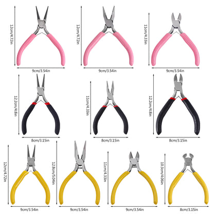 Hohe Qualität DIY Schmuck Machen Werkzeug Kits Zangen Sets Runde Nase Zange Seite Schneiden Zangen Draht Cutter Schere Perlen Pinzette So ist Leben
