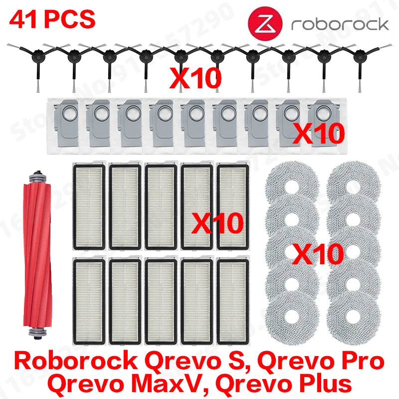 Roborock Qrevo S, Qrevo Pro, Qrevo MaxV, Qrevo Plus Staubsaugerteile Hauptwalze Seitenbürste Filter Mopp Pad Stoff Staubbeutel So ist Leben