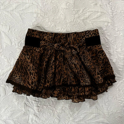 Kawaii Damen Miniröcke Einfarbig Y2k Punk Sexy Slim Streetwear Bogen Faltenrock Emo Mädchen Gothic Damen Kleidung Vintage So ist Leben