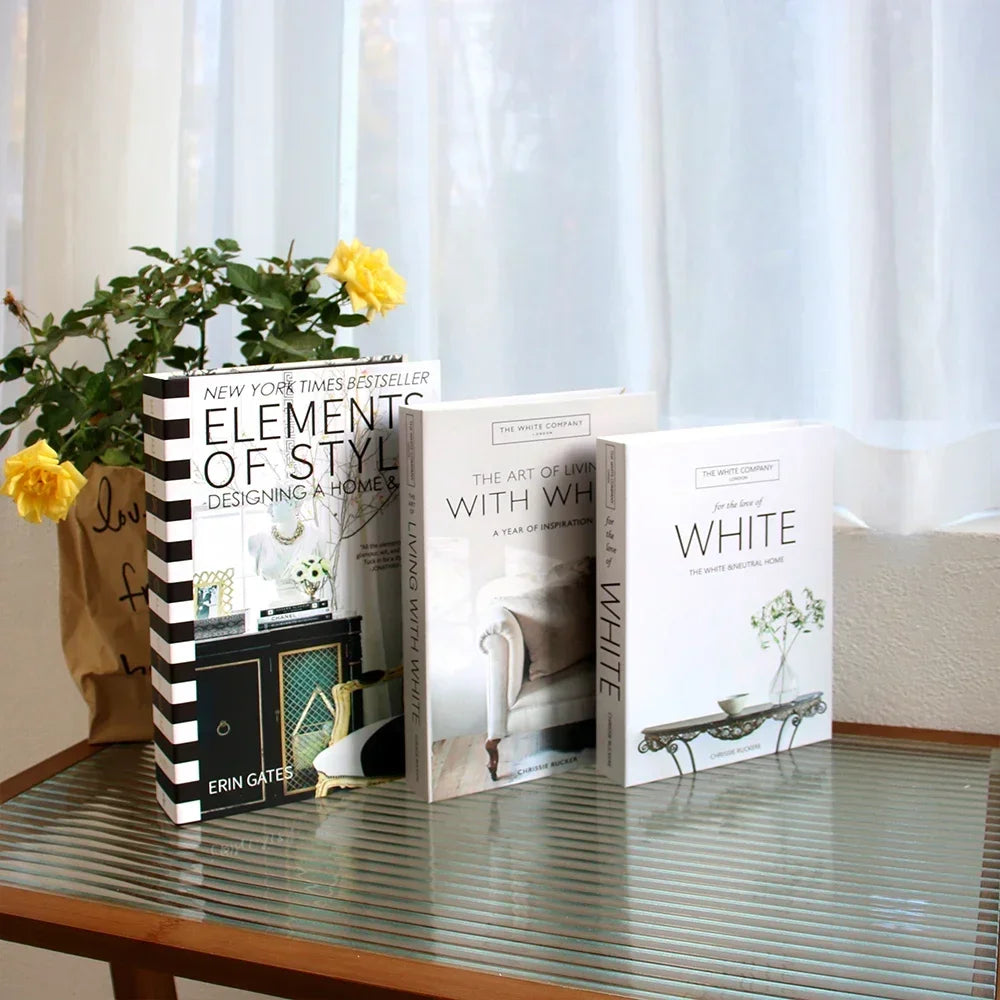 Wohnzimmerdekoration Designerbücher Couchtisch-Ornamente - So ist Leben