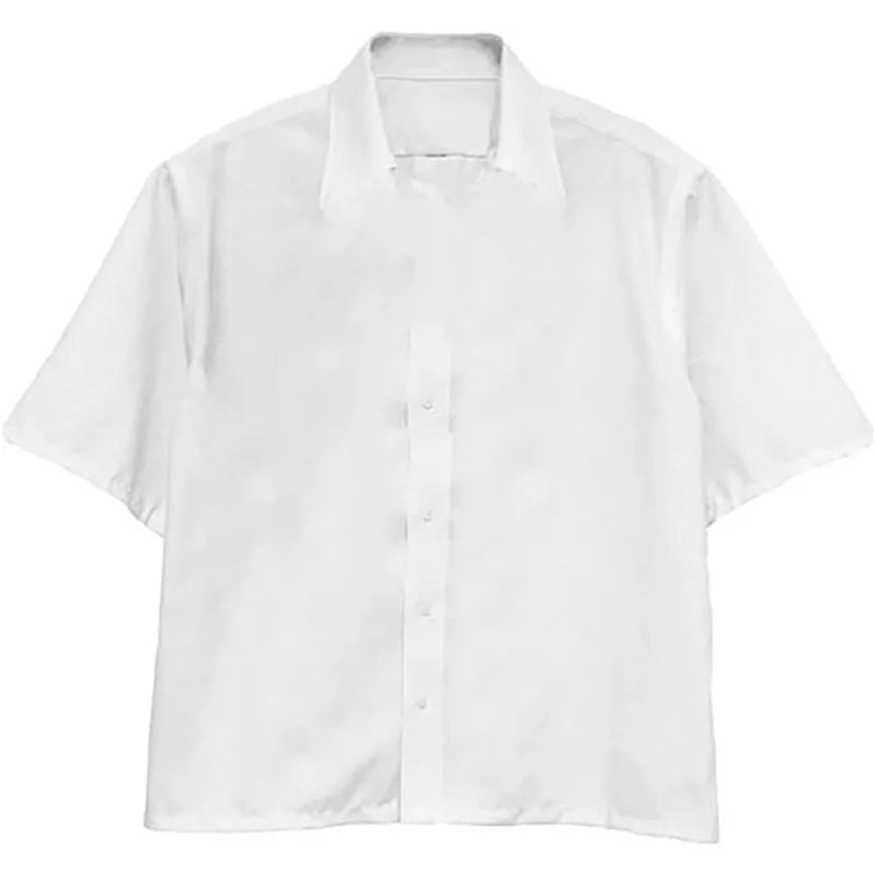 Neues lässiges Y2K-Hemd für Damen, Streak-Druck, Sommer, dünn, langärmelig, Ästhetik, passt zu allem, lässiges, modisches T-Shirt mit Knöpfen So ist Leben