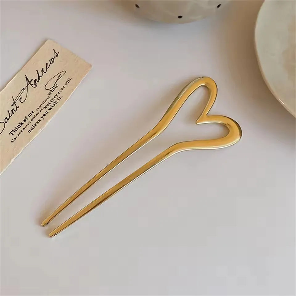 Neue Einfache U-förmige Haarnadel Metall Haar Sticks U Französisch Haar Clips Pins Modische Haar Schmuck Zubehör für Frauen Großhandel So ist Leben