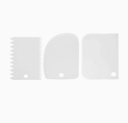 3 teile/satz Backen teig schneiden schaber Backen creme schaber Verdickt kuchen creme kunststoff schaber Backen werkzeug