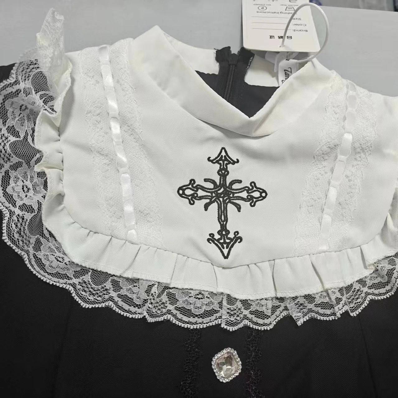 Gothic Lolita Zweiteiler Damen – Modernes A‑Linien Set - So ist Leben
