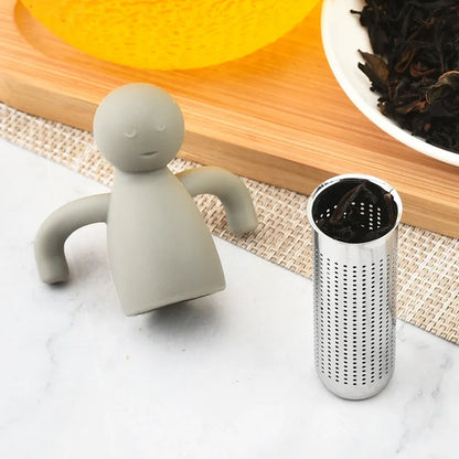Edelstahl-Tee-Ei, Küchenzubehör, Haushaltsgebrauch, wiederverwendbare Make-up-Pinsel aus Metall, Massage, Küche, Esszimmer, Bar, Garten So ist Leben
