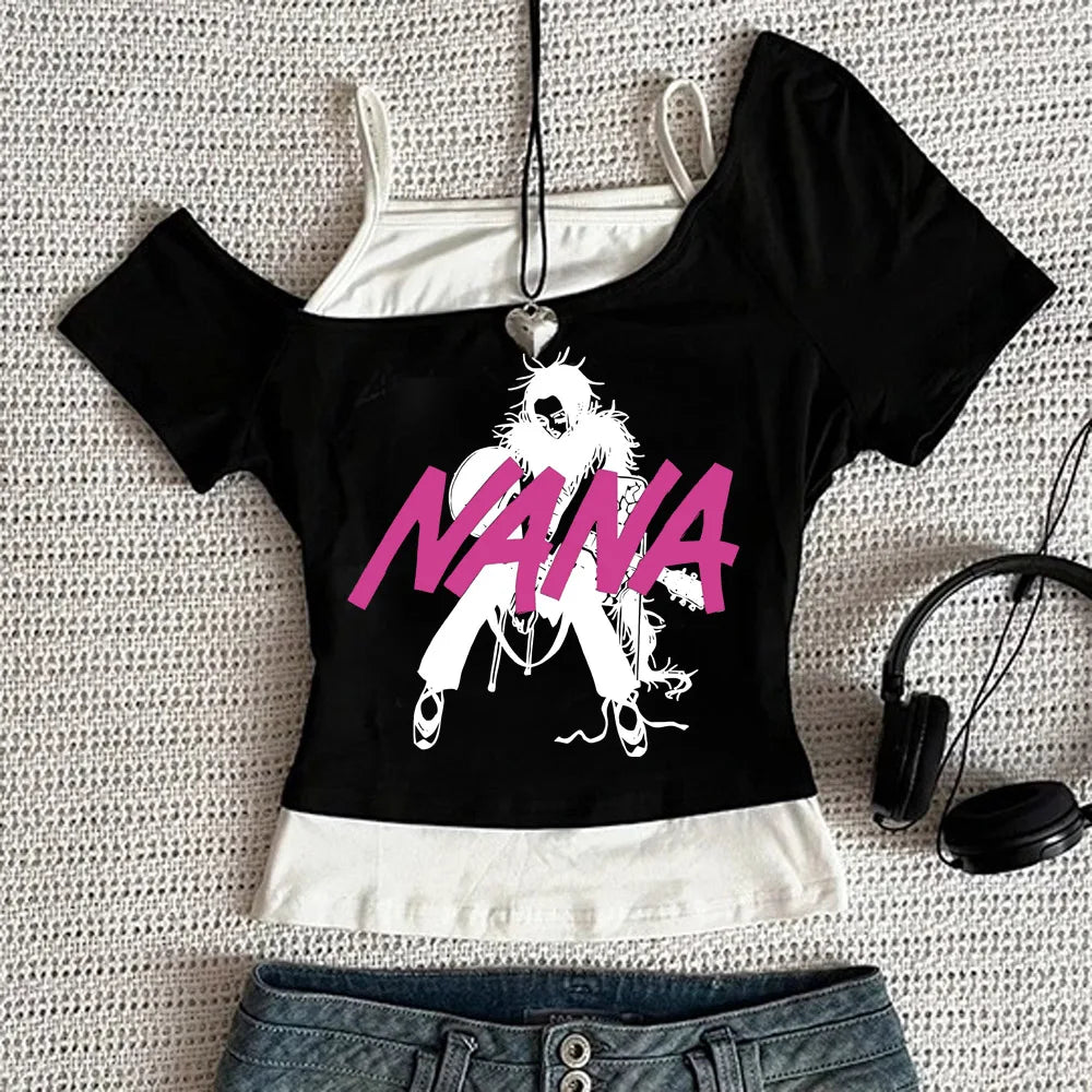 Y2k Nana Osaki Grafik T Shirts Casual Harajuku Streetwear Japanische Kleidung Mode Rock Punk Ärmellose Tanks Camis So ist Leben
