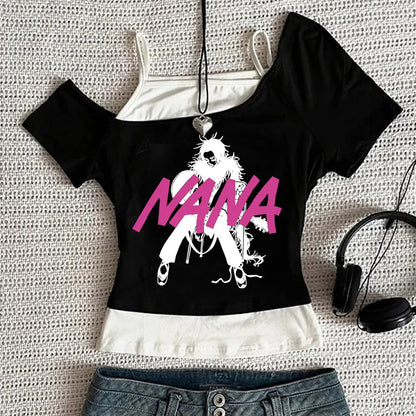 Y2k Nana Osaki Grafik T Shirts Casual Harajuku Streetwear Japanische Kleidung Mode Rock Punk Ärmellose Tanks Camis So ist Leben