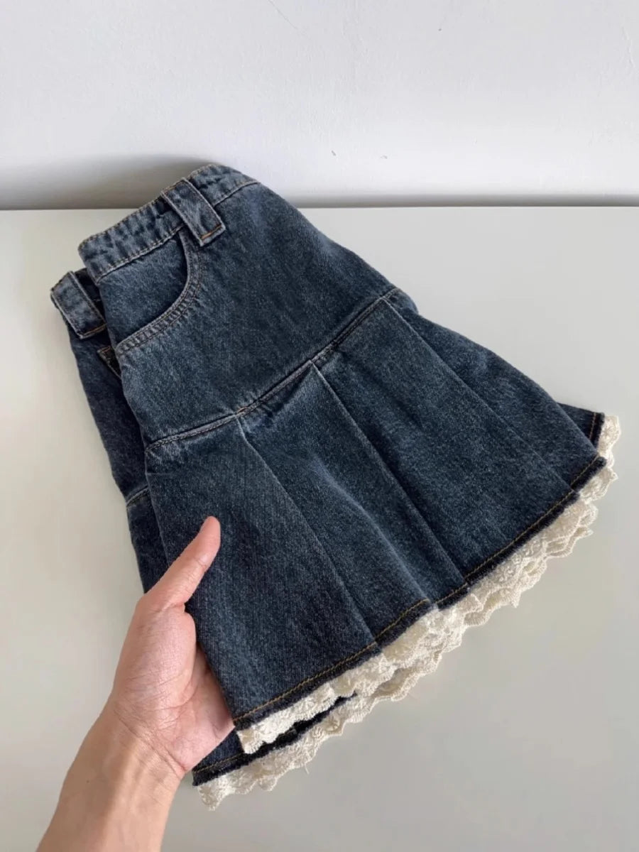 A‑Linien Denimrock mit Patchwork‑Details - So ist Leben