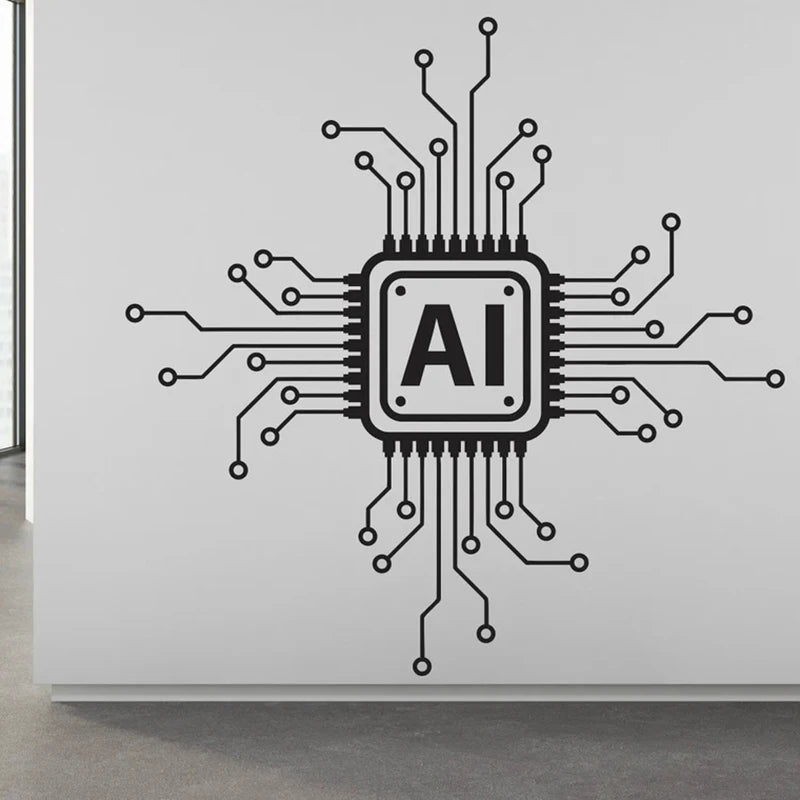 Technologie AI Vinyl Wand Aufkleber Platine Computer Es Wand Aufkleber - So ist Leben