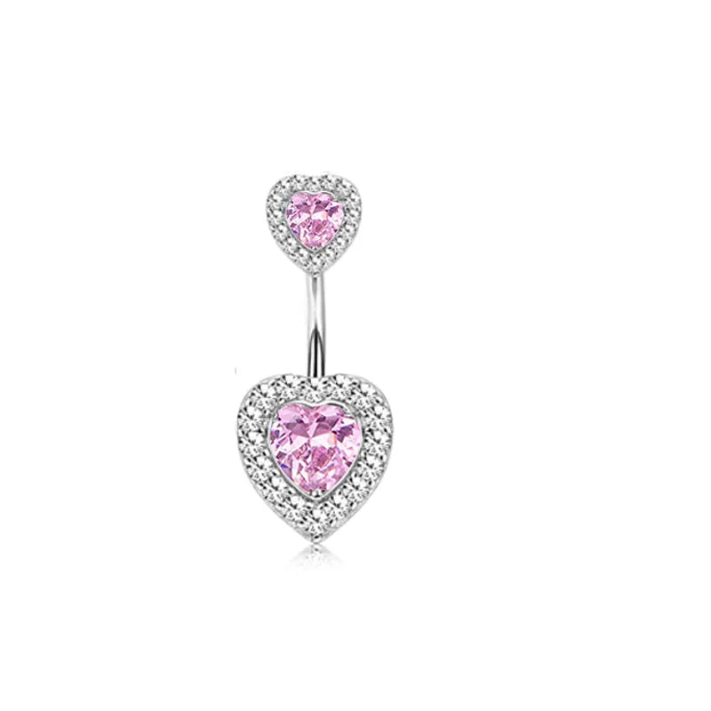 Herzförmiger Nabelring Ornament Wassertropfen 14G Bauchnabelpiercing Langhantel Anhänger Bauch Nombril Piercing Damenschmuck So ist Leben