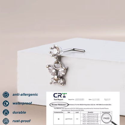 Modernes Zirkon‑Ohrstecker‑Piercing mit klarer Form So ist Leben