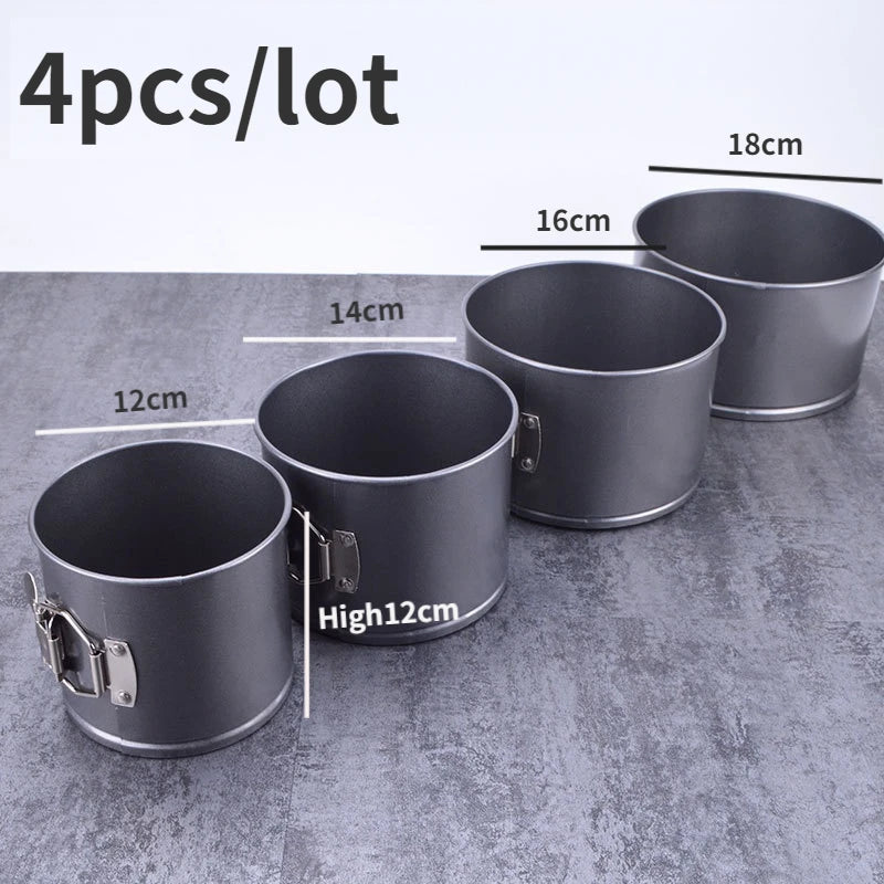 4/5/6/7 zoll Runde Form Nicht-stick Springform Kuchen Mold Edelstahl Kuchen Pan Gebäck Brot backen Pan Mould DIY Kochen Werkzeuge So ist Leben